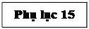 Text Box: Phụ lục 15