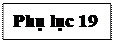 Text Box: Phụ lục 19